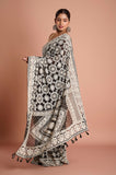 Black Chikankari Georgette Handwork Designer Saree