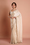 Golden Tissue Handwork Designer Saree