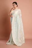 Green Oranza Embroidered Designer Saree