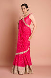 Rani Georgette Weaving Saree