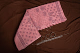 Pink Chikankari saree