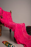 Pink Pure Georgette Bandhani Saree