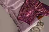Purple Organze Saree