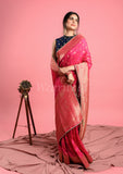 Pink Dola Silk Saree