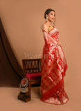 Red Banarasi Uppada Saree