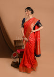 Red Dola Silk Saree